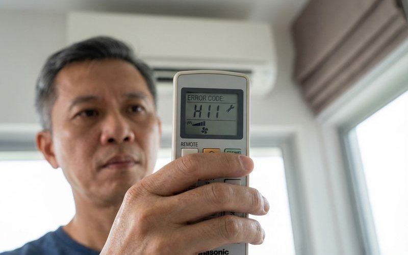 Panasonic remote displaying error code