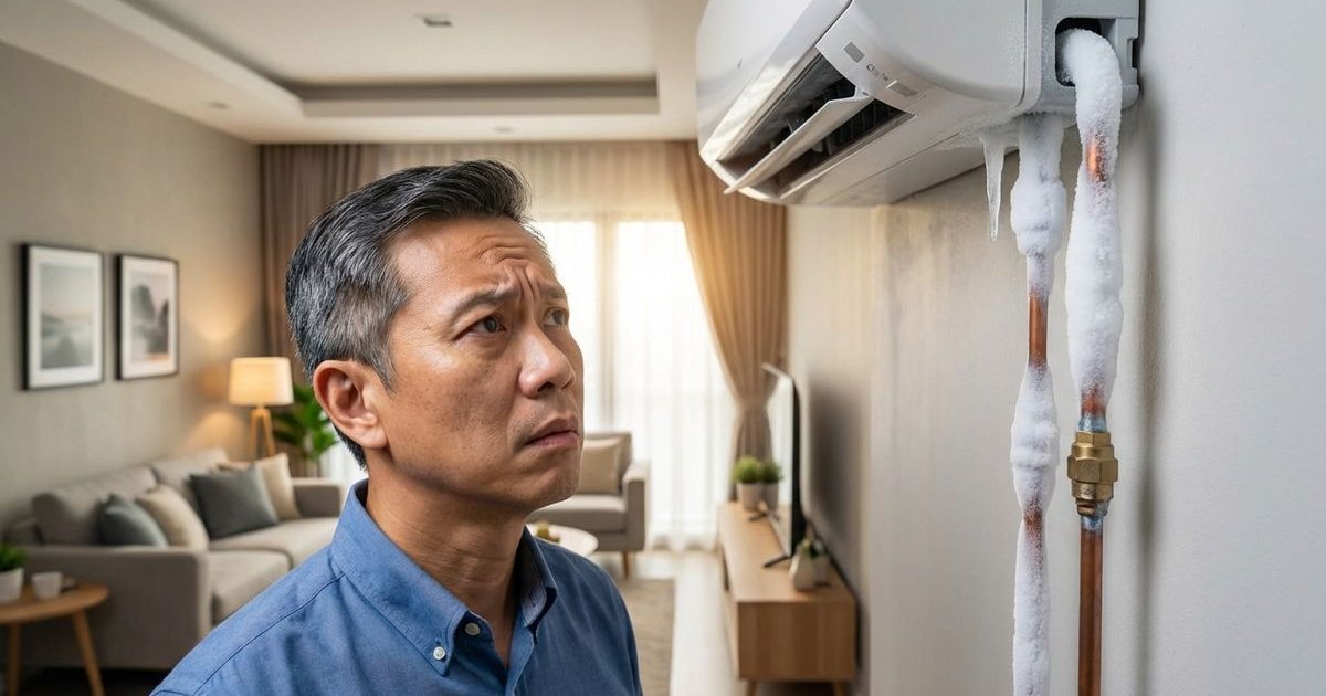 Warning signs of aircond gas leak