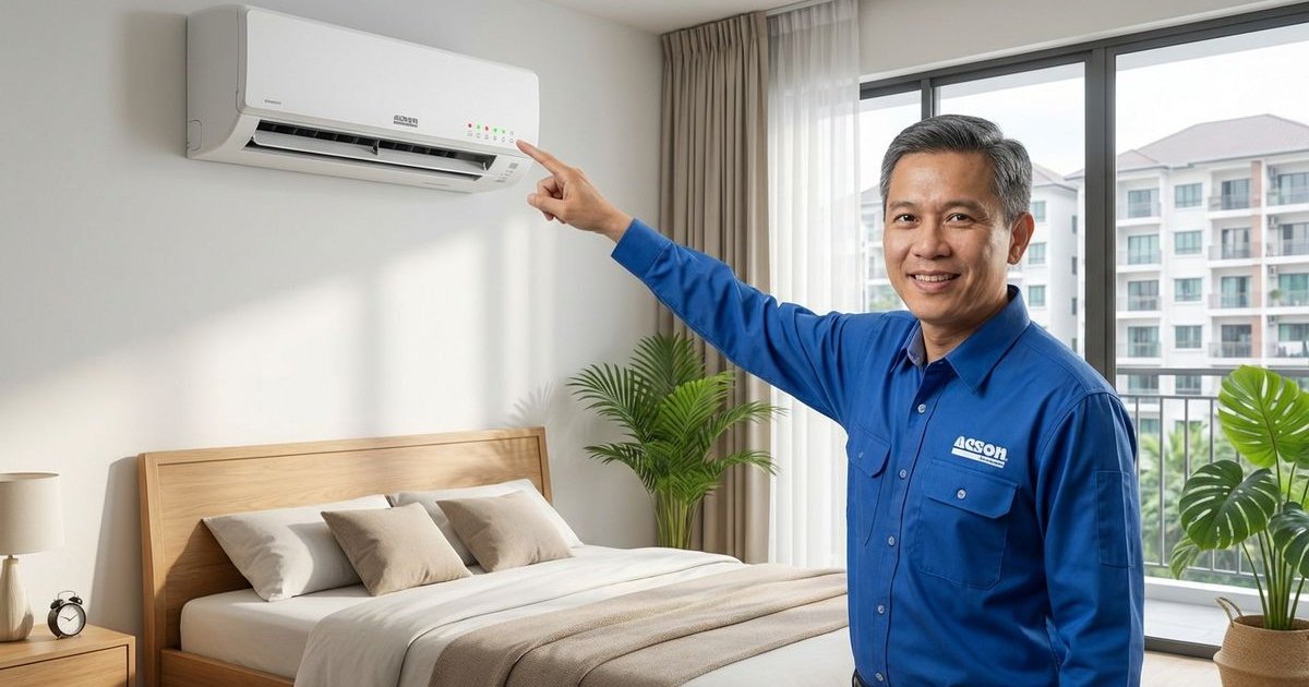 Acson aircond error code and blinking light troubleshooting