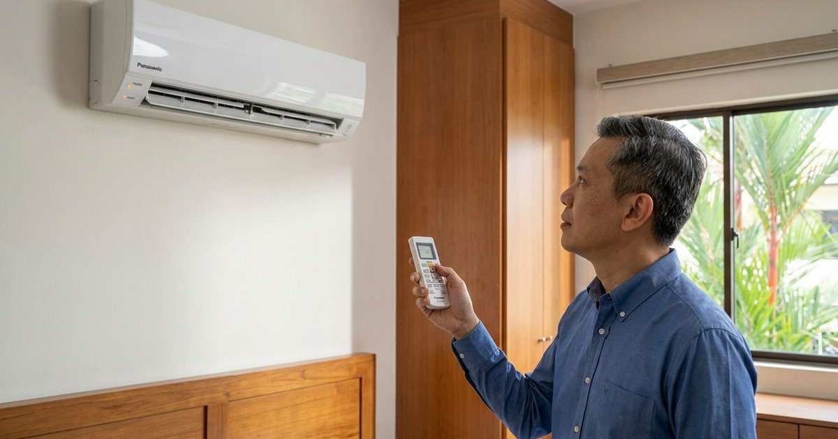 Panasonic aircond timer blinking light troubleshooting