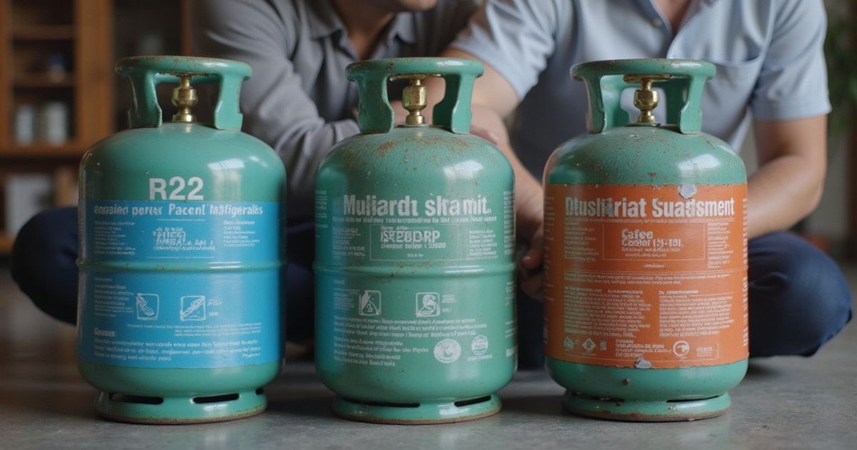 Comparison of R22 R410A and R32 refrigerants